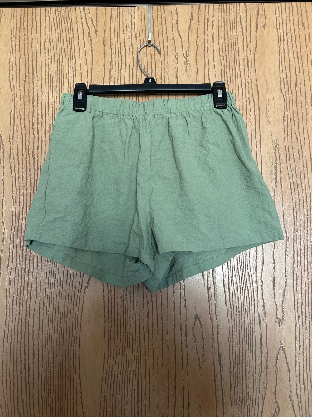 SHEIN Sage Green Elastic Casual Shorts